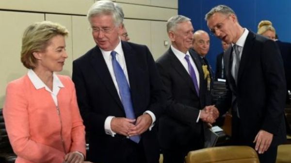 خلال اجتماع للحلف في بروكسل الخميس

