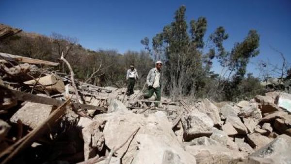 ارشيف/ دمار خلفته غارة جوية في صنعاء