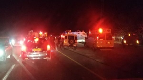 اصابة 6 مستوطنين باطلاق نار قرب مستوطنة بالضفة الغربية

