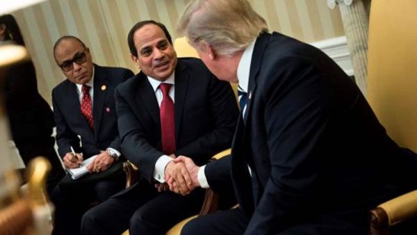 ارشيف/ الرئيسان الاميركي دونالد ترامب (يمين) والمصري عبدالفتاح السيسي ارشيف/ الرئيسان الاميركي دونالد ترامب (يمين) والمصري عبدالفتاح السيسي