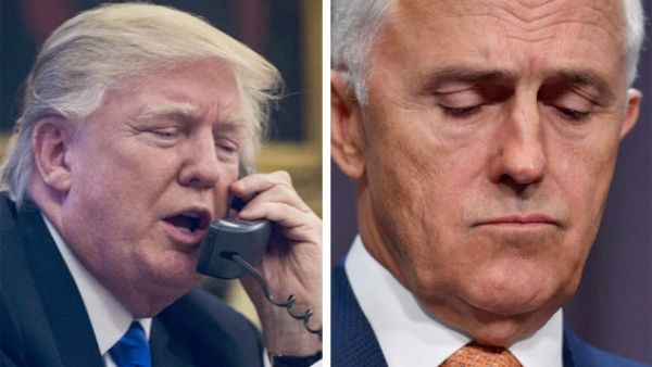 دونالد ترامب انهى مكالمة مع رئيس الوزراء الأسترالي مالكوم تيرنبول