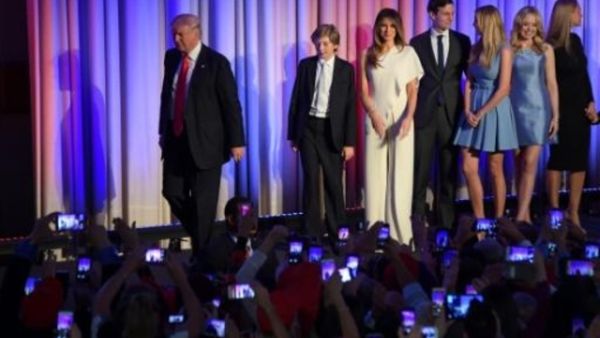 عائلة الرئيس الاميركي دونالد ترامب 
