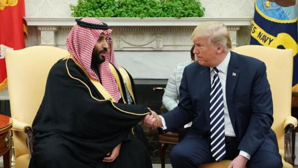 الرئيس الأمريكي دونالد ترامب وولي العهد السعودي الأمير محمد بن سلمان