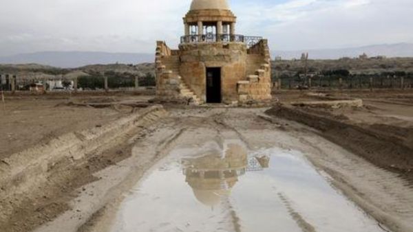 صورة للمنطقة التي أعلن تطهيرها من الألغام بالضفة الغربية يوم الاحد
