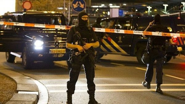 Dutch policemen stand guard by a cordoned off area outside Amsterdam's Schiphol Airport. (AFP/ File)