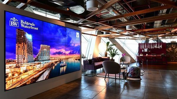 Eagle Hills Abu Dhabi Sales Centre Reception.
