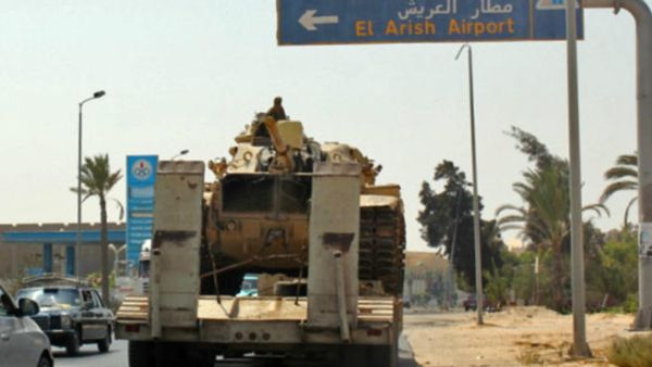 Egyptian military on the move. [turner]