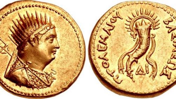 Gold Coin Depicting King Ptolemy III (Twitter)