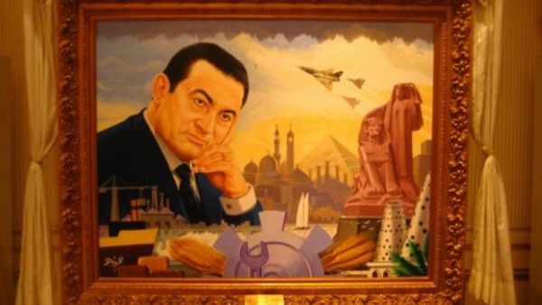 Mubarak is the face of 9Os Egypt, among other decades (Image source: Jadaliyya)