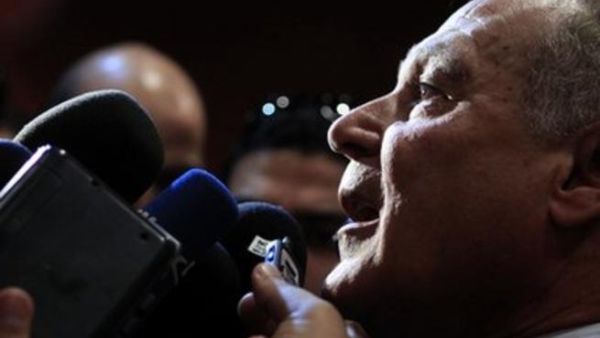 وزير الخارجية المصري احمد ابو الغيط يتحدث للصحفيين في شرم الشيخ الثلاثاء
