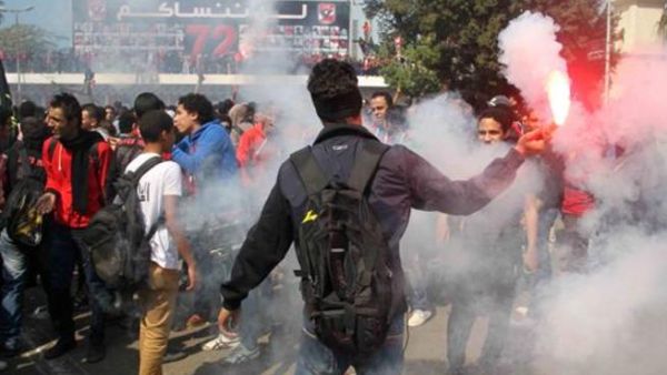 أعضاء في رابطة مشجعي النادي الأهلي (التراس أهلاوي) 