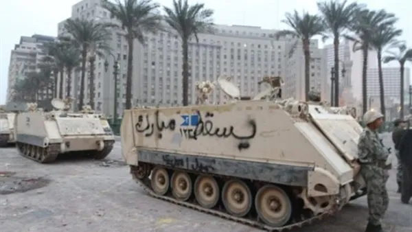 دبابات للجيش المصري في ميدان التحرير بالقاهرة/ أرشيفية