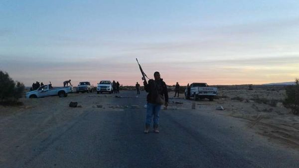 شباب قبيلة الترابين المصرية، تمركزوا فى بعض المناطق الشرقية بسيناء