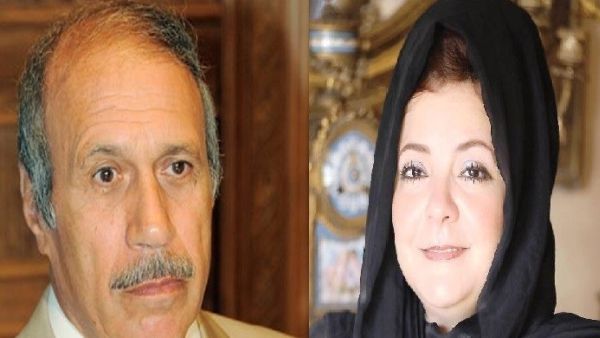 الصحفية إلهام شرشر وزوجها حبيب العادلي وزير الداخلية المصري الأسبق