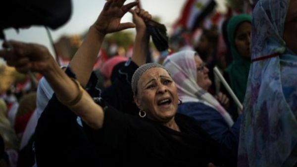 معارضون للرئيس المصري في تظاهرة في القاهرة/أ.ف.ب