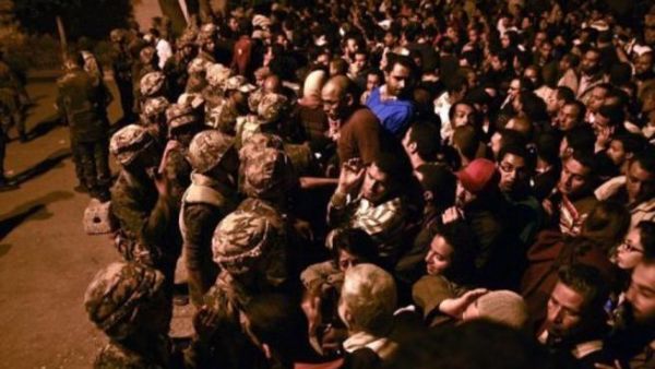 اقباط يتظاهرون في القاهرة 