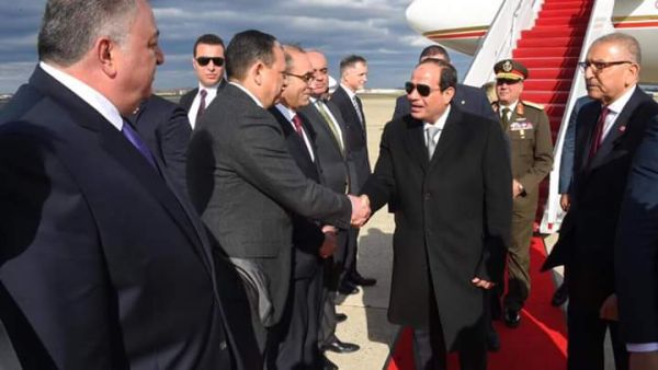 الرئيس المصري عبد الفتاح السيسي في زيارة للعاصمة الأمريكية تستغرق عدة أيام