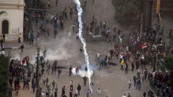 Tear gas in Tahrir