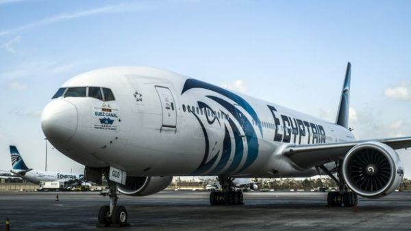 An EgyptAir plane seen on the tarmac. (AFP/File)
