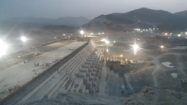 The dam is scheduled to be completed in 2017. (Twitter)