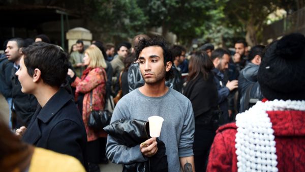 Activists and Italian nationals living in Egypt take part in a rally in memory of Italian student Giulio Regeni on February 6, 2016, outside of the Italian Embassy. (AFP/File)