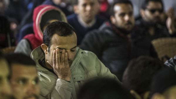 Fans in Cairo react to Sunday's defeat (Khaled Desouki/AFP)