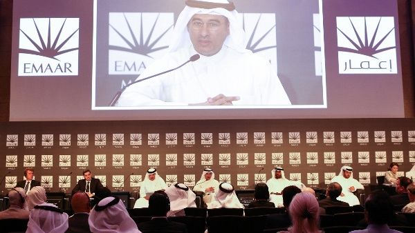 Emaar Properties chairman Mohamed Alabbar speaking at a conference in Dubai. (File photo)