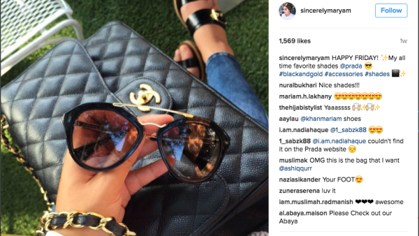Hijabi fashionista Maryam Asadullah has 100,000 followers on Instagram. (Instagram)