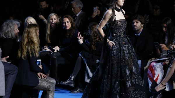 Kendall Jenner was the only 'celebrity' model cast by the Lebanese designer. (AFP/François Guillot)