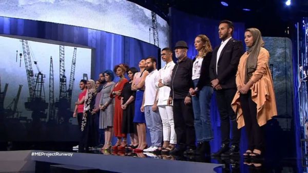 Getting catty on the catwalk! The contestants of Project Runway Middle East. (MBC)