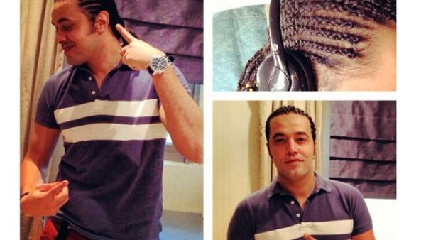 Bye bye afro, hello braids. Abdel Fatah gets a new look! (Image: Instagram)