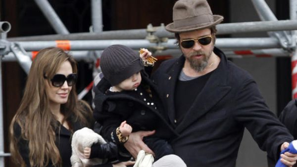 Brad Pitt is looking into bringin' the whole fam to the UK for another round of WWZ filming.