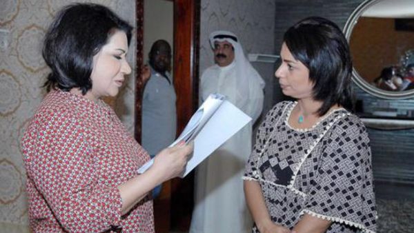 The actresses working on "Al Wajiha" (Image courtesy of sayidaty.net)