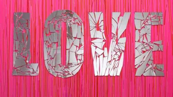 Let's talk about LOVE and this artwork by Nadine Hammam. ! (Photo: courtesy of ArtTalks)