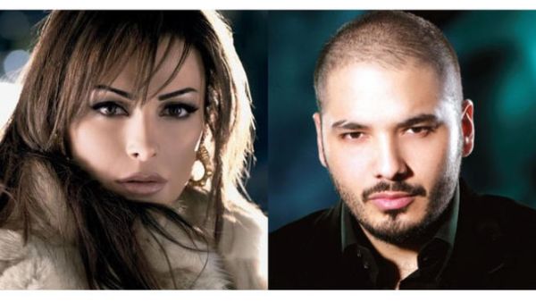 الفنان رامي عياش والفنانة امل حجازي 