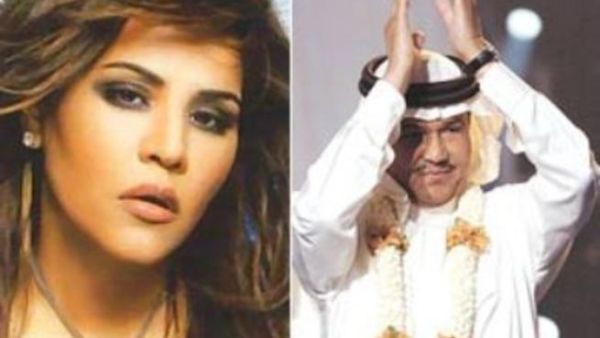 الفنانة الاماراتية احلام والفنان السعودي محمد عبده