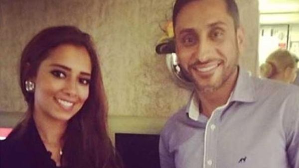 الفنانة اليمنية بلقيس واللاعب سامي الجابر 