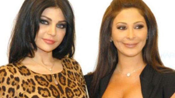 الفنانة هيفاء وهبي والفنانة اليسا