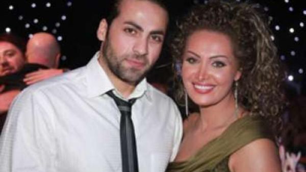 الفنانة قمر خلف وزوجها مهيار خضور