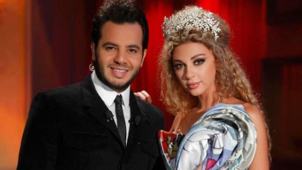 الفنانة اللبنانية ميريام فارس مع الإعلامي نيشان