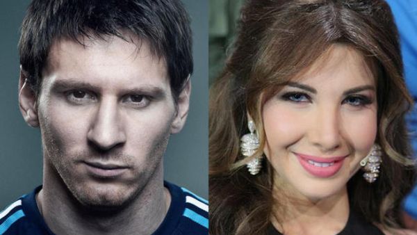 Messi on Nancy Ajram's mind Messi on Nancy Ajram's mind