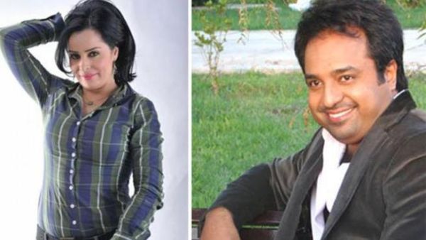 المطرب السعودي راشد الماجد والفنانة السورية غصون الطحان