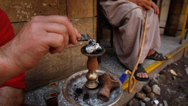 Lighting up but this time just some sheesha