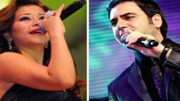 الفنانة شيرين والفنان وائل جسار