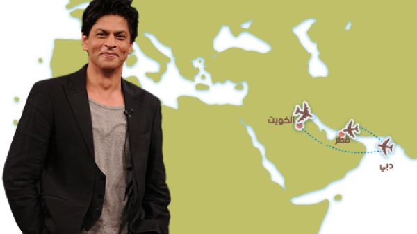 شاروخان يسافر إلى 3 دول خليجية في نفس اليوم