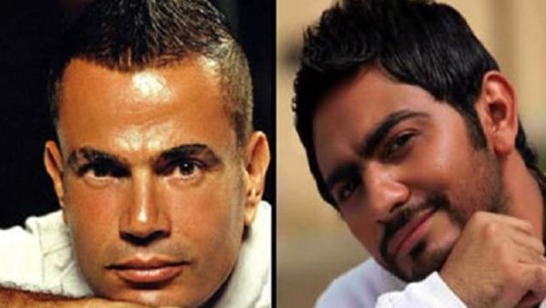 الفنان تامر حسني والفنان عمرو دياب