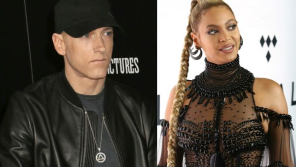 Eminem recently admitted that it's been on his "wish list for a long time" to join forces with Beyonce (Source: DFree - JStone  Shutterstock)