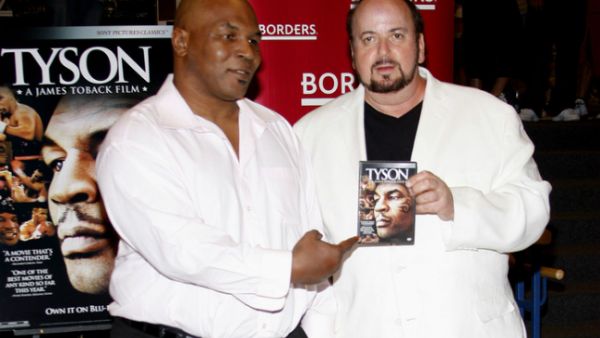 Mike Tyson stands with James Toback. (Tinseltown / Shutterstock.com)