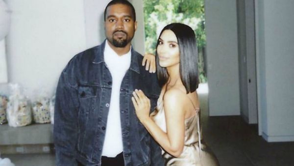 Kim Kardashian with husband Kanye West. (Instagram / KimKardashian)