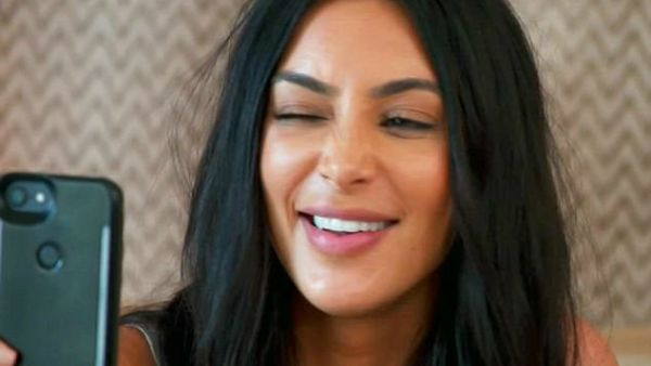 Probably what Kim Kardashian looked like Tweeting. (E! Network)